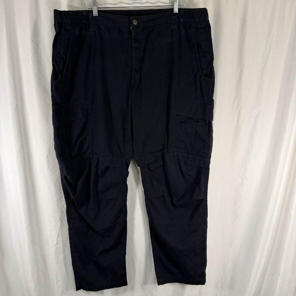 Vertex Phantom Ops Tactical Pants Men's 44x32 Navy Blue Cargo Hiking Zip Pockets